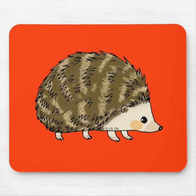 Cute hedgehog mouse pad (Front)