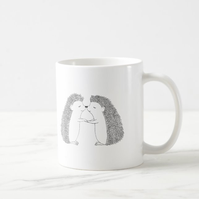 Cute Hedgehog Mug Custom Personalized Hedgehog Mug (Right)