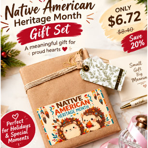Cute Hedgehog Native American Heritage Month Autum Sticker