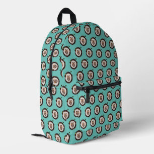 cute hedgehog pattern printed backpack
