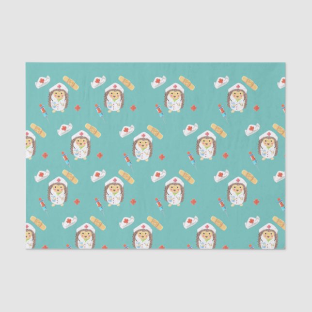 Cute hedgehog pattern tissue paper (Front)