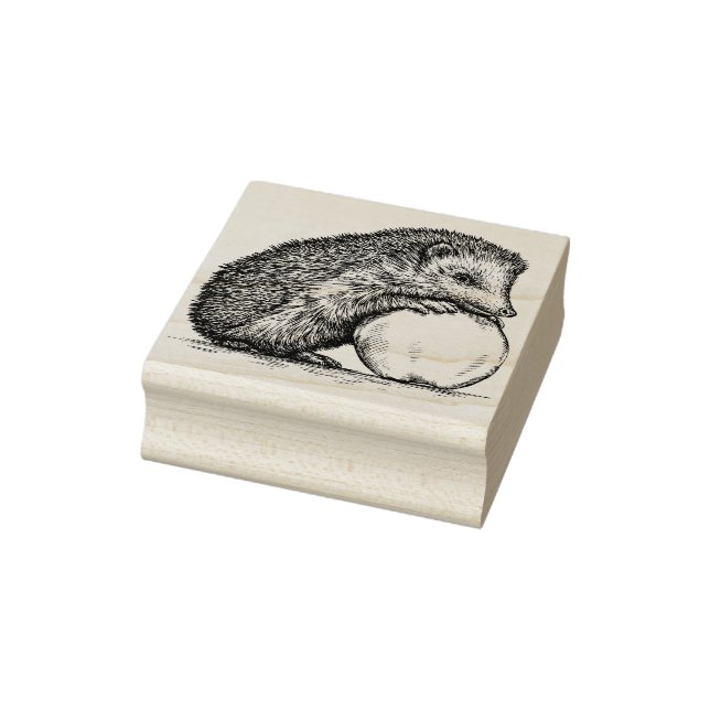 Cute Hedgehog Rubber Stamp (Stamp)