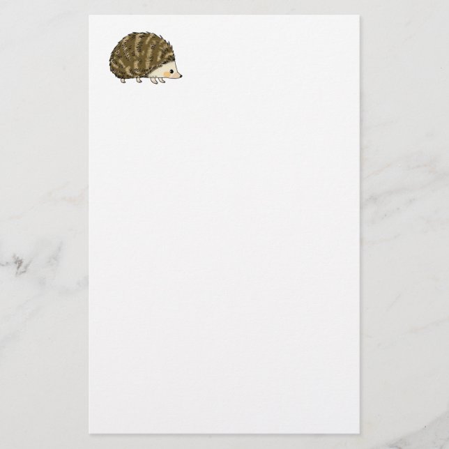 Cute Hedgehog Stationery – Hand Drawn (Front)