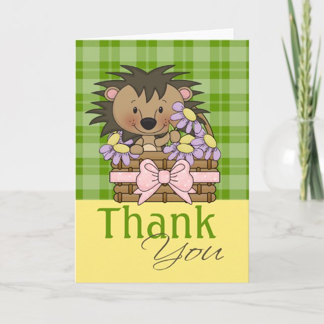 Cute Hedgehog, Thank You (Front)
