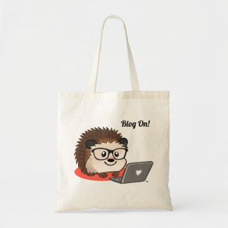 Cute Hedgehog Tote Bag For Bloggers