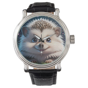 Cute Hedgehog with big blue eyes Watch
