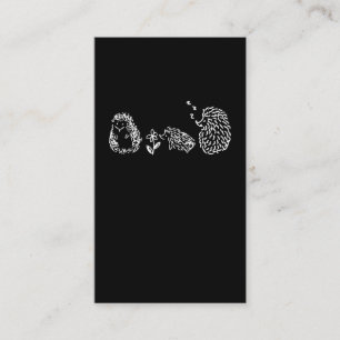Cute Hedgehogs Family Sleeping Pet Business Card