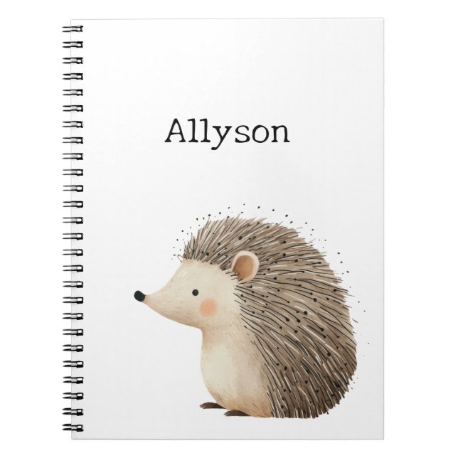 Cute Hedgehogs Notebook (Front)