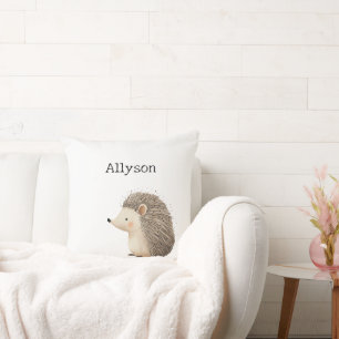 Cute Hedgehogs Throw Pillow