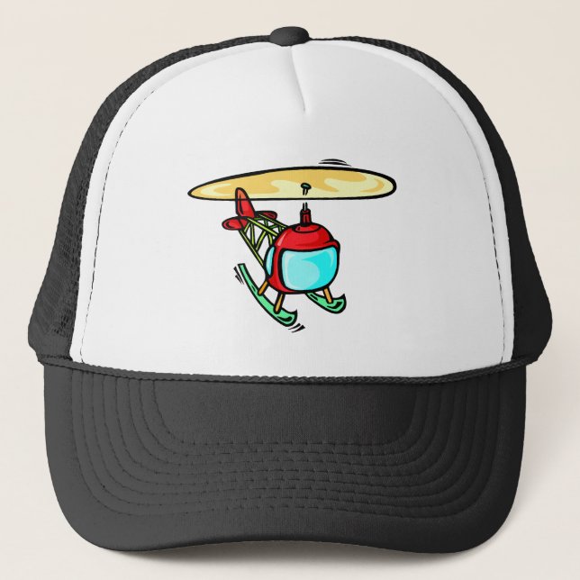 Cute Helicopter Trucker Hat (Front)