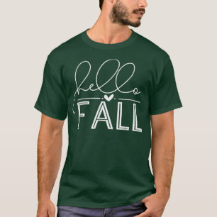 Cute Hello Autumn Season Thanksgiving And Fall Aut T-Shirt
