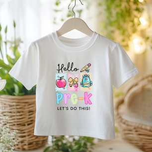 Cute Hello Pre-K Preppy T-Shirt