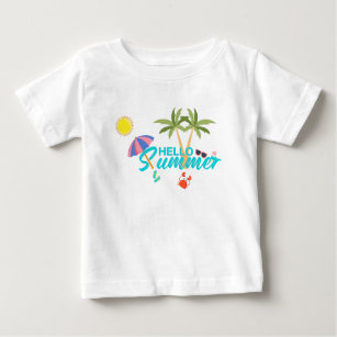 Cute Hello Summer Baby T-Shirt