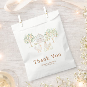 Cute Hens Farm Barn Birthday Party Favour Bag