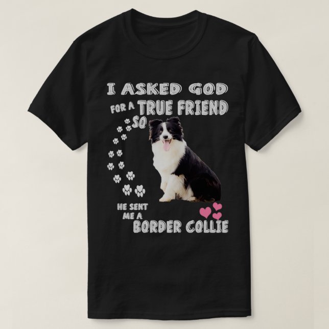 Cute Herding Dog Mom Dad Lover Costume, Lilac Bord T-Shirt (Design Front)
