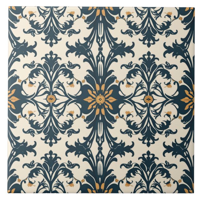 Cute Heritage pattern themed  Tile (Front)
