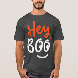 Cute Hey Boo Halloween Ghost Top For Women 