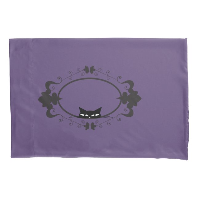 Cute Hiding Cat Pillowcase (Front-Left)