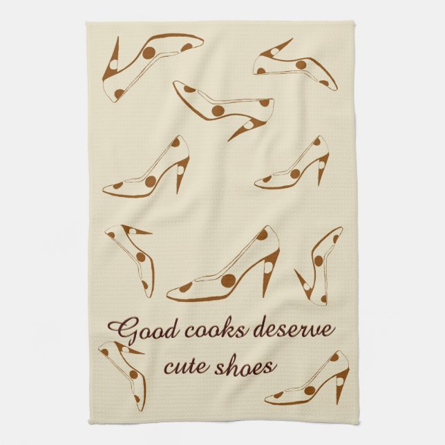 Cute High Heel Shoes Kitchen Towel (Vertical)