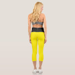 CUTE! High Waisted Capris - Yellow/Black<br><div class="desc">CUTE! High Waisted Capris - Yellow/Black

More like this and personalized products:
zazzle.com/store/evreething</div>