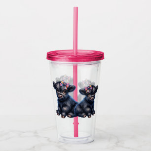 Cute Highland Cow Acrylic Tumbler