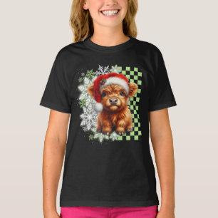 Cute Highland Cow Christmas T-Shirt