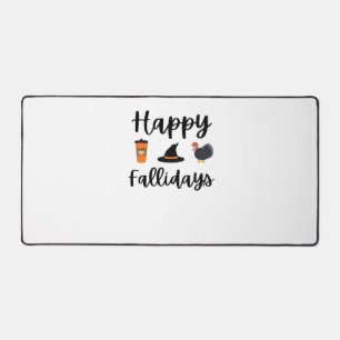 Cute Highland Cow Fall Autumn Girly Thanksgiving O Desk Mat