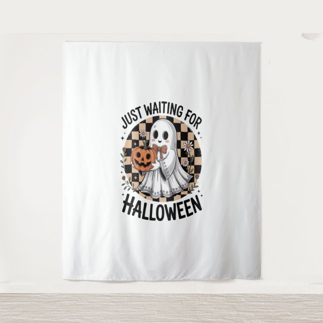 Cute Highland Cow Halloween (2) Tapestry (Front)