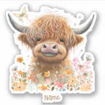 Cute Highland Cow Personalized