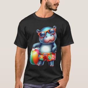 Cute Hip Summer Vacation Beach Ball T-Shirt