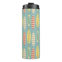 Cute Hippie Hawaii Surfing Surfboard Pattern Blue