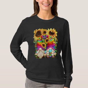 Cute Hippie Sunflower For Women Floral Springtime T-Shirt