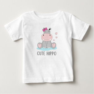 Cute hippo  baby T-Shirt