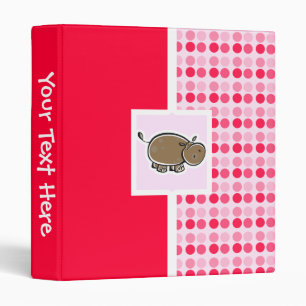 Cute Hippo Binder