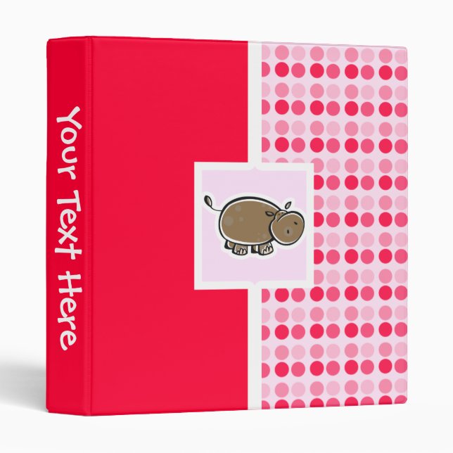 Cute Hippo Binder (Front/Spine)