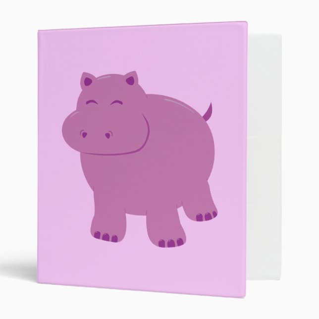 Cute Hippo Binder (Front/Inside)
