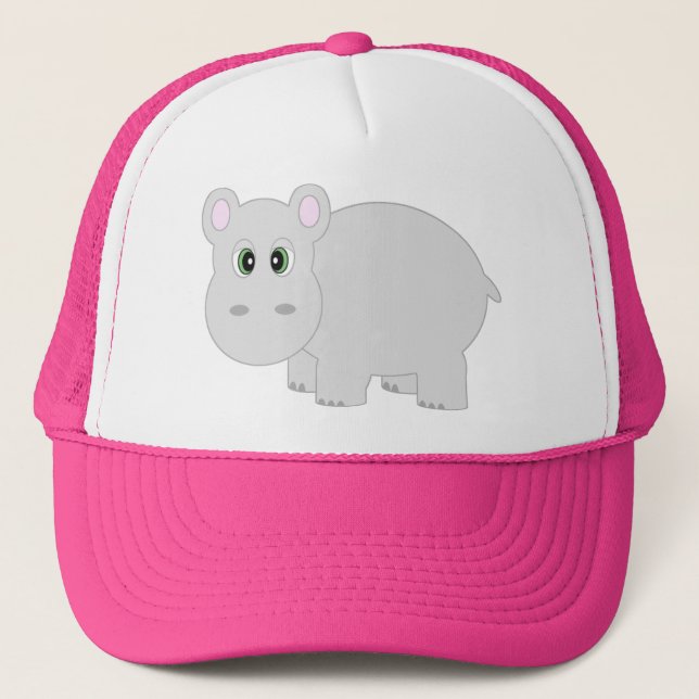 Cute Hippo Hat / Cap (Front)