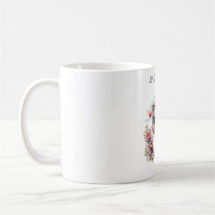 Cute Hippo in Heart Plane Coffee Mug