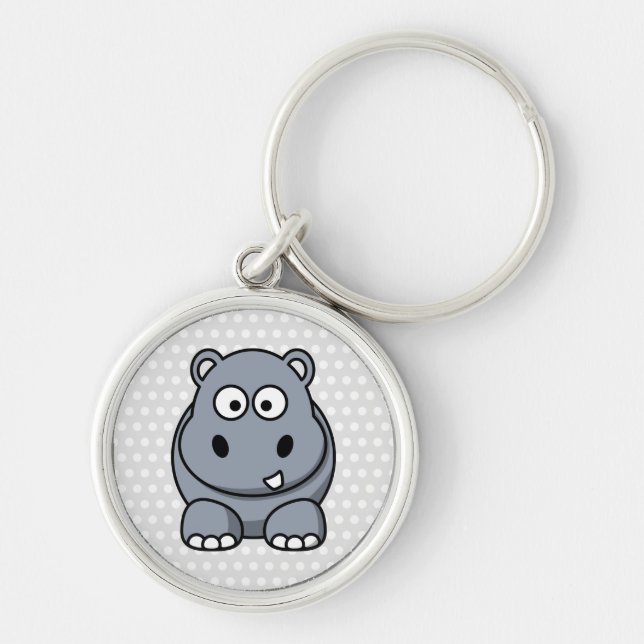Cute Hippo Keychain (Front)