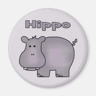 Cute Hippo Magnet