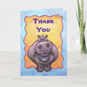 Cute Hippopotamus Thank You