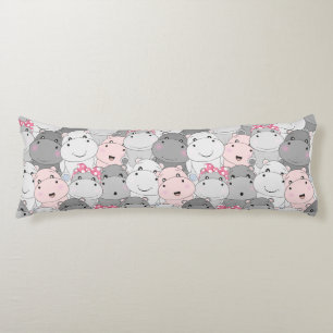 Cute Hippo's Body Pillow