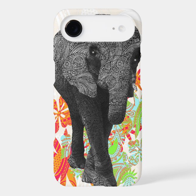 Cute Hippy Elephant Case-Mate iPhone Case (Back)