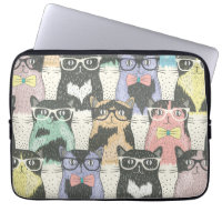 Cute Hipster Cats Pattern