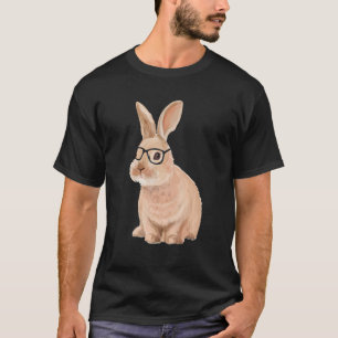 Cute Hipster Rabbit Bunny Men Women Kids T-Shirt