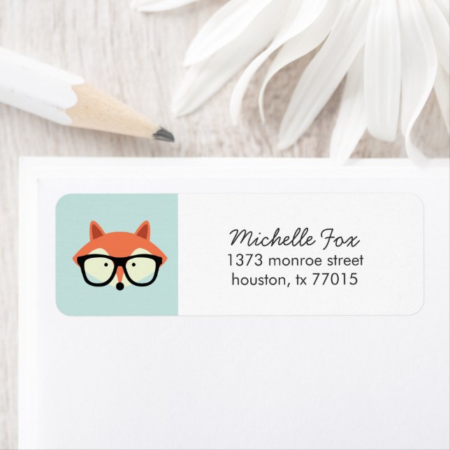Cute Hipster Red Fox (En situation)