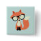 Cute Hipster Red Fox
