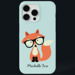 Cute Hipster Red Fox iPhone 15 Pro Max Case<br><div class="desc">Sweet illustration of a fox wearing reading glasses.</div>
