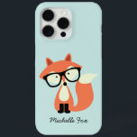 Cute Hipster Red Fox iPhone 15 Pro Max Case<br><div class="desc">Sweet illustration of a fox wearing reading glasses.</div>