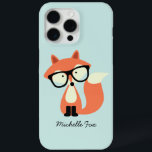 Cute Hipster Red Fox iPhone 15 Pro Max Case<br><div class="desc">Adorable illustration of a cute red fox wearing a pair of oversized glasses.</div>